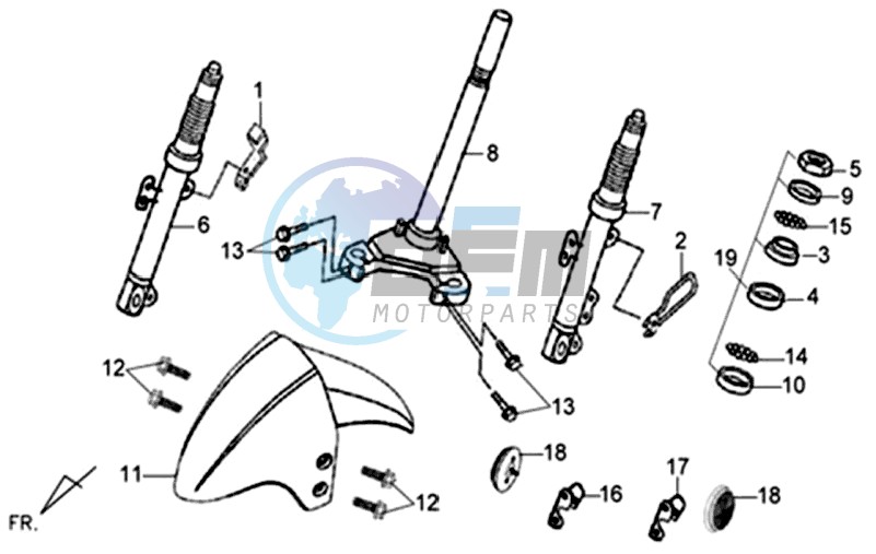 HANDLEBAR / BRAKE LEVERS CPL  L/R