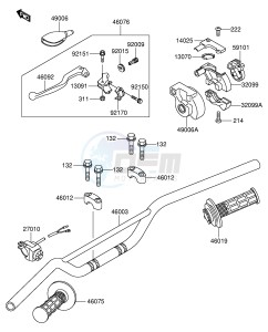 RM100 (E21) drawing HANDLEBAR