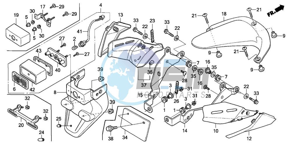 REAR FENDER (CBR600RR3/4)