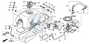 CBF600N drawing FUEL TANK (CBF600N8/NA8)