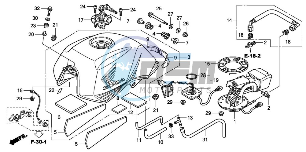 FUEL TANK (CBF600N8/NA8)