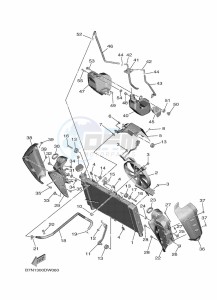 MT-09 SP MTN890D (BAMF) drawing RADIATOR & HOSE