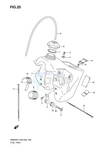 RM250 (E3-E28) drawing FUEL TANK