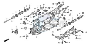 TRX420FM FOURTRAX drawing FRAME BODY