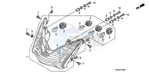 ST1300A9 Korea - (KO / ABS MME) drawing REAR COMBINATION LIGHT