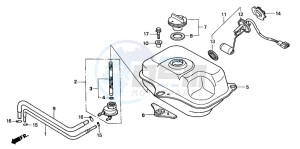 SFX50S drawing FUEL TANK