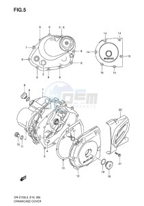 DR-Z125L EU drawing CRANKCASE COVER