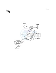 Z1000 ZR1000A6F FR GB XX (EU ME A(FRICA) drawing Stand(s)