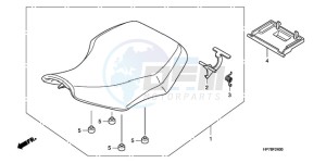 TRX420FAA Europe Direct - (ED) drawing SEAT