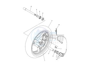 XP T-MAX 500 drawing FRONT WHEEL