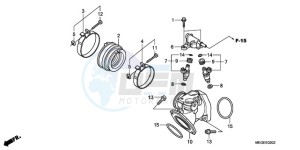 VT750CA9 Korea - (KO / ST) drawing INTAKE MANIFOLD