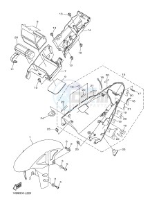 YZF-R1 YZF-R1M 998 R1 (2SG1 2SG2) drawing FENDER