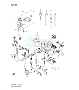 GSXF650 drawing WIRING HARNESS (GSX650FUL1 E24)