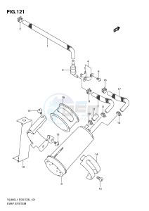 VL800 (E3-E28) VOLUSIA drawing EVAP SYSTEM (VL800L1 E33)