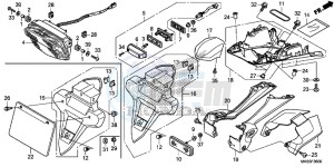 CBR1000SAG CBR1000 ED drawing TAILLIGHT