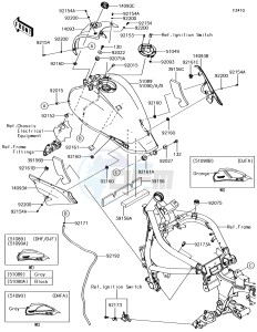 VULCAN S ABS EN650DHF XX (EU ME A(FRICA) drawing Fuel Tank