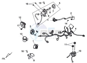 SYMPHONY SPORT 50 drawing WIRING HARNASS