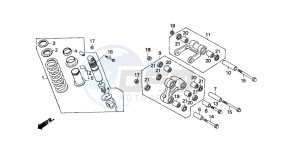 NX650 500 DOMINATOR drawing REAR CUSHION