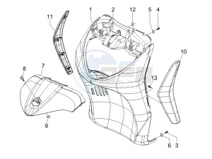 Liberty 200 4t Sport e3 drawing Front shield