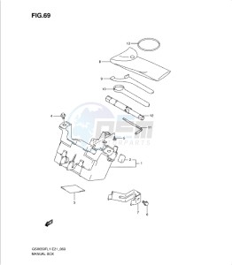 GSXF650 drawing MANUAL BOX