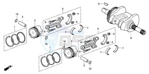 FJS600D SILVER WING drawing CRANKSHAFT/PISTON