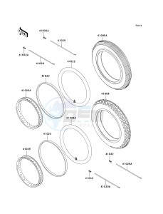 KH 125 M [2000] (M5-M9) drawing TIRES