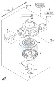 DF 9.9B drawing Recoil Starter