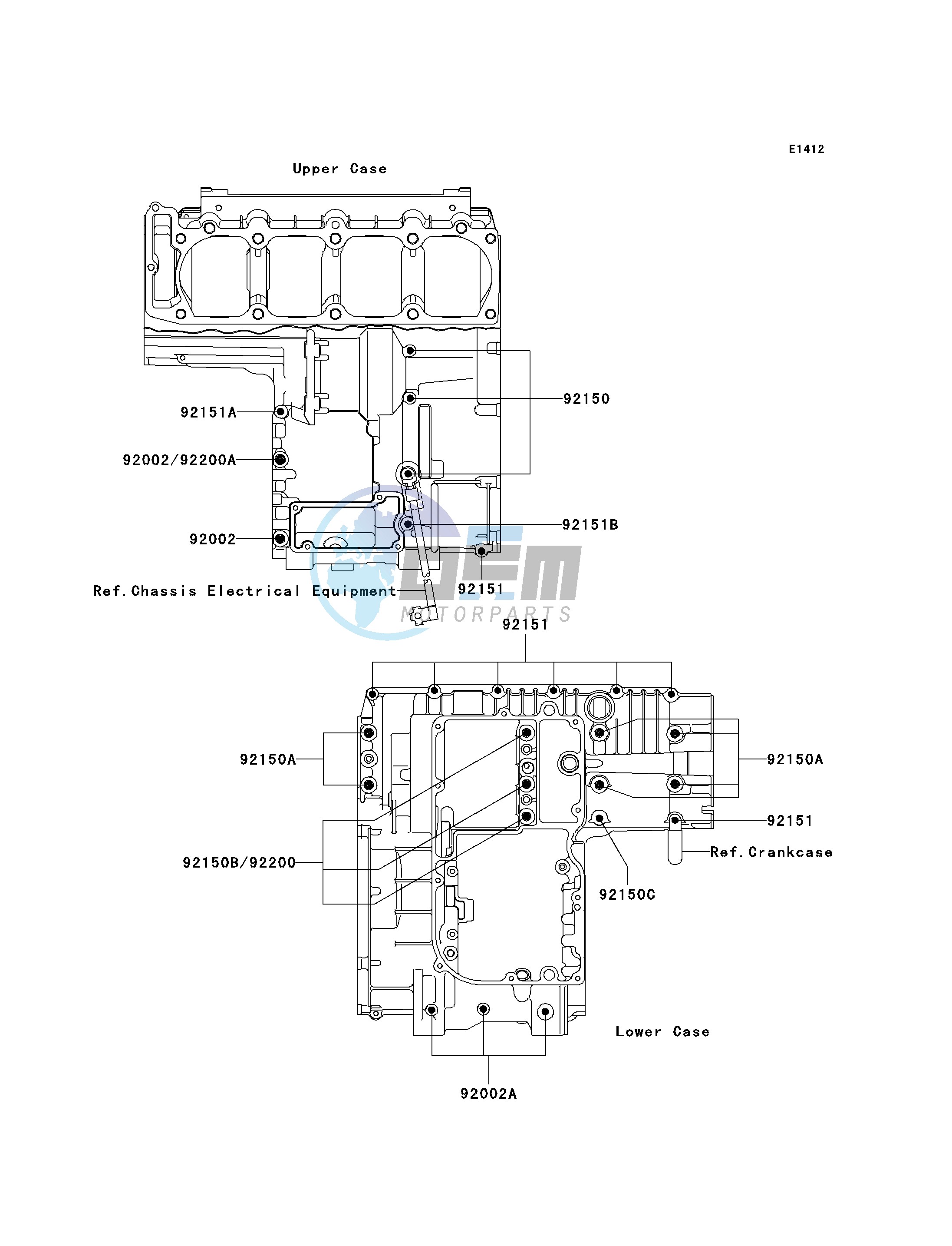 CRANKCASE BOLT PATTERN