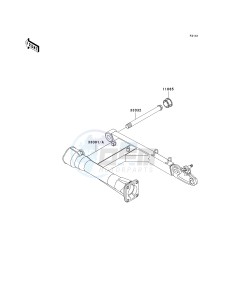 VN 1600 D [VULCAN 1600 NOMAD] (D6F-D8FA) D6F drawing SWINGARM