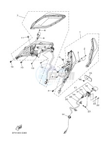 YP400RA X-MAX 400 ABS (BL11 BL11 BL11 BL11) drawing TAILLIGHT