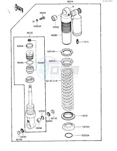 KX 125 E [KX125] (E2) [KX125] drawing SHOCK ABSORBER