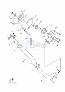 YFM700FWBD KODIAK 700 EPS (BGFB) drawing WATER PUMP