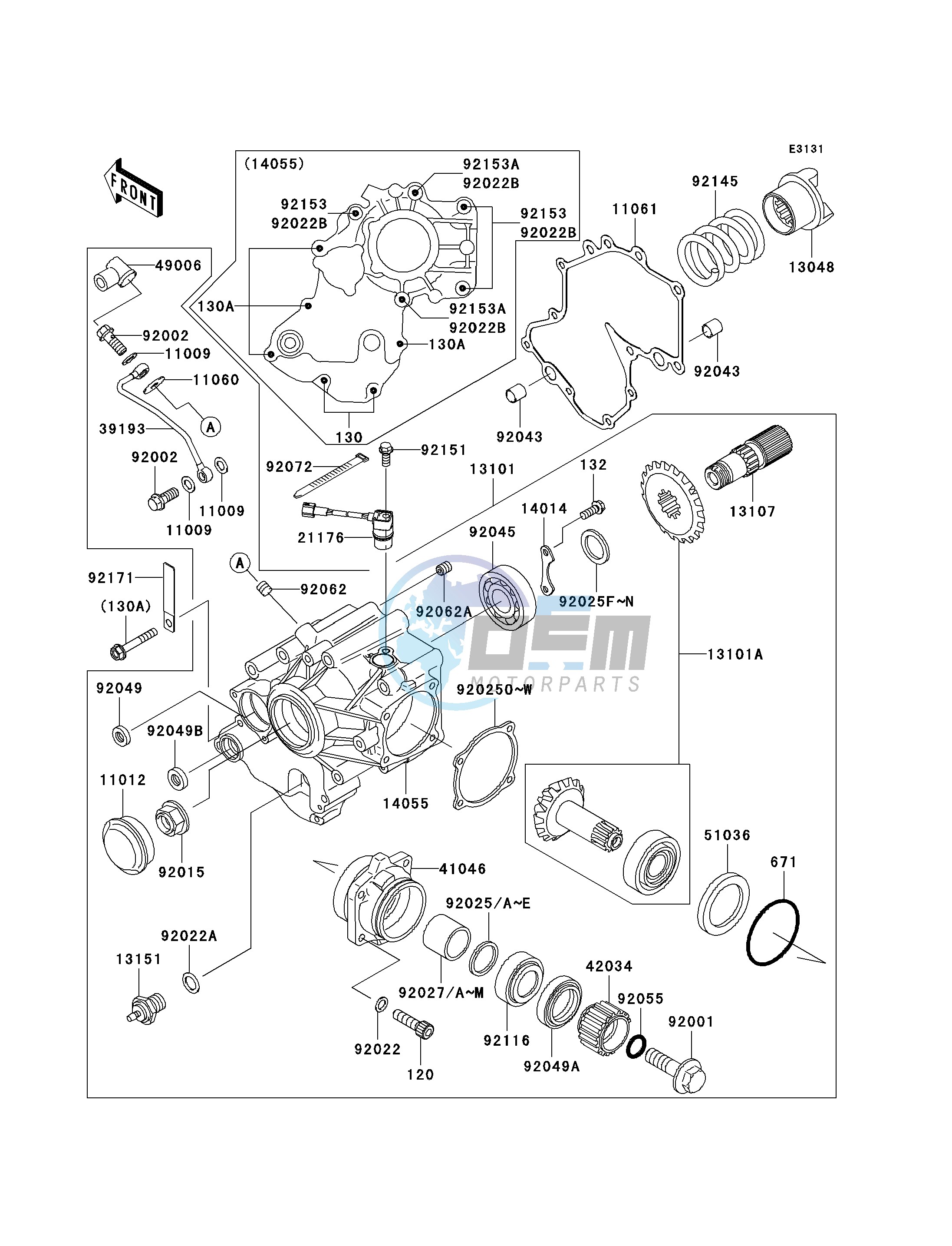 FRONT BEVEL GEAR