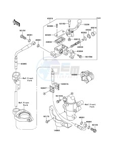 KX85/KX85-<<II>> KX85BDF EU drawing Front Master Cylinder