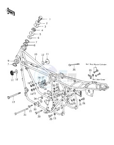 KZ 1000 C [POLICE 1000] (C1-C1A) [POLICE 1000] drawing FRAME_FRAME FITTINGS -- 78 C1_C1A- -