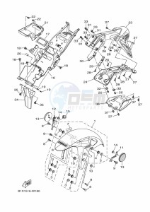 YZF250-A (B1X1) drawing FENDER