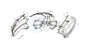 MAXSYM 400 EFI drawing COWLING