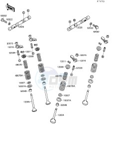 ZX 750 F [NINJA 750R] (F4) [NINJA 750R] drawing VALVE-- S- -