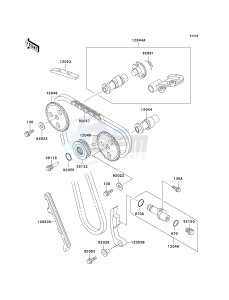 KL 250 D [KLR250] (D15-D19) [KLR250] drawing CAMSHAFT-- S- -_TENSIONER