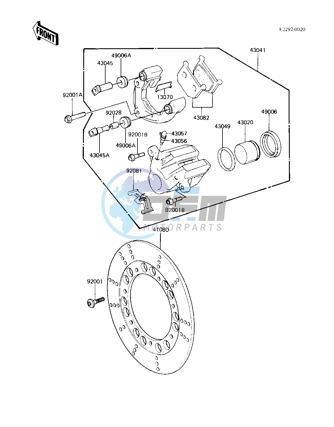 FRONT BRAKE -- 82-83 A3_A4- -