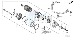 VT750SB drawing STARTER MOTOR