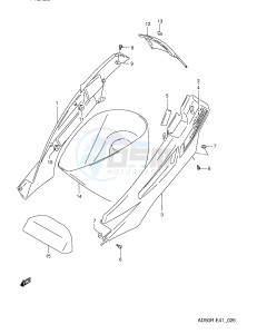 AD50 (E41) drawing FRAME COVER (MODEL L E41)