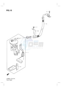 UH200G BURGMAN EU drawing FUEL PUMP