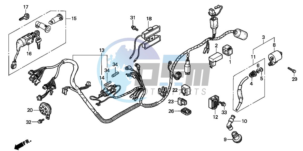 WIRE HARNESS/ IGNITION COIL