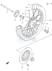 GZ250 (K3) drawing FRONT WHEEL