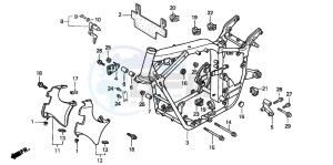 VT750C2 drawing FRAME BODY