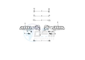 LUDIX 10 TREND – SNAKE - 50 cc drawing FOOTREST