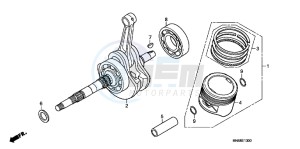 TRX250XD TRX250X Australia - (U) drawing CRANKSHAFT