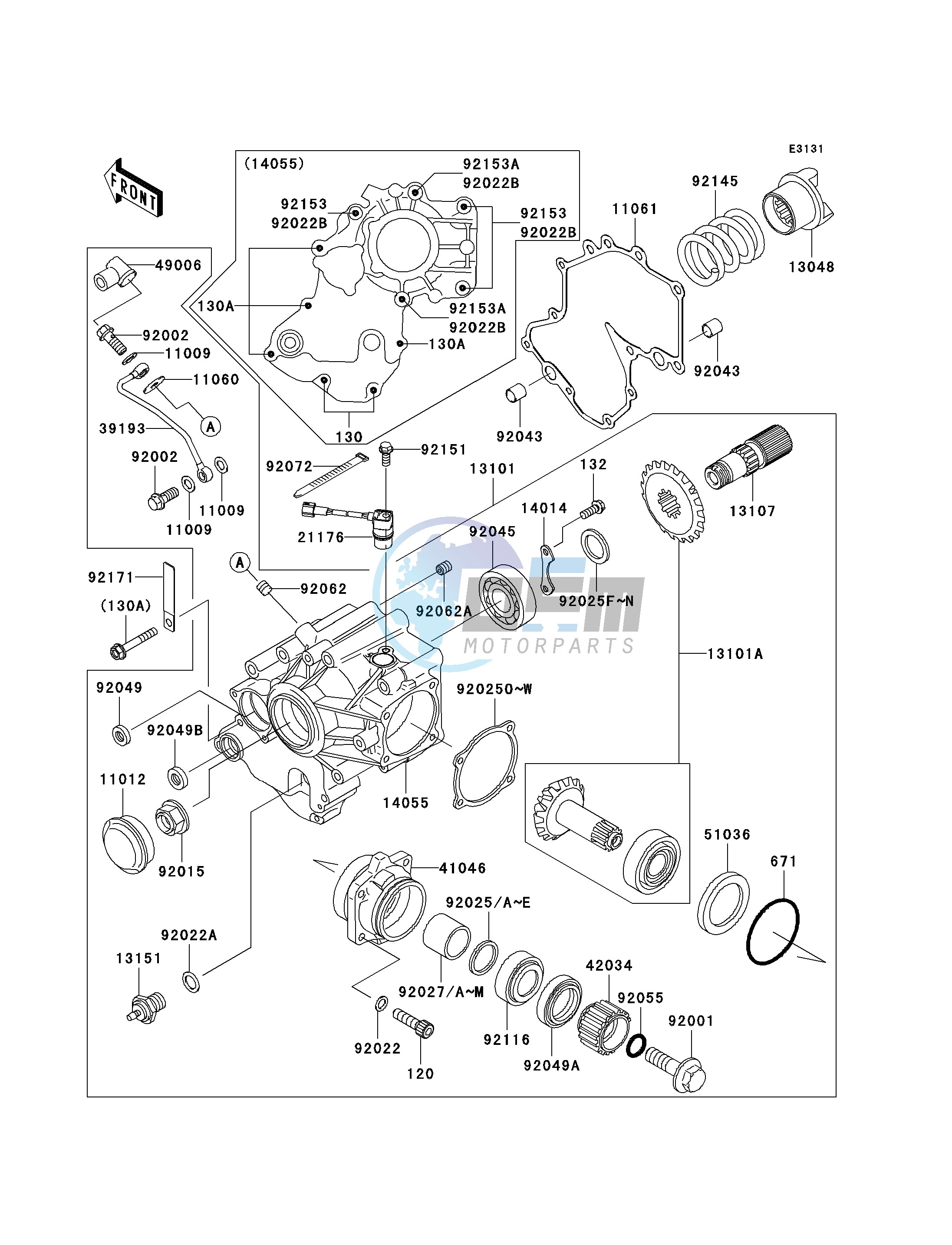 FRONT BEVEL GEAR