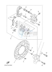 YZ85 YZ85LW (1SN4 1SN6 1SP4 1SP6) drawing FRONT BRAKE CALIPER